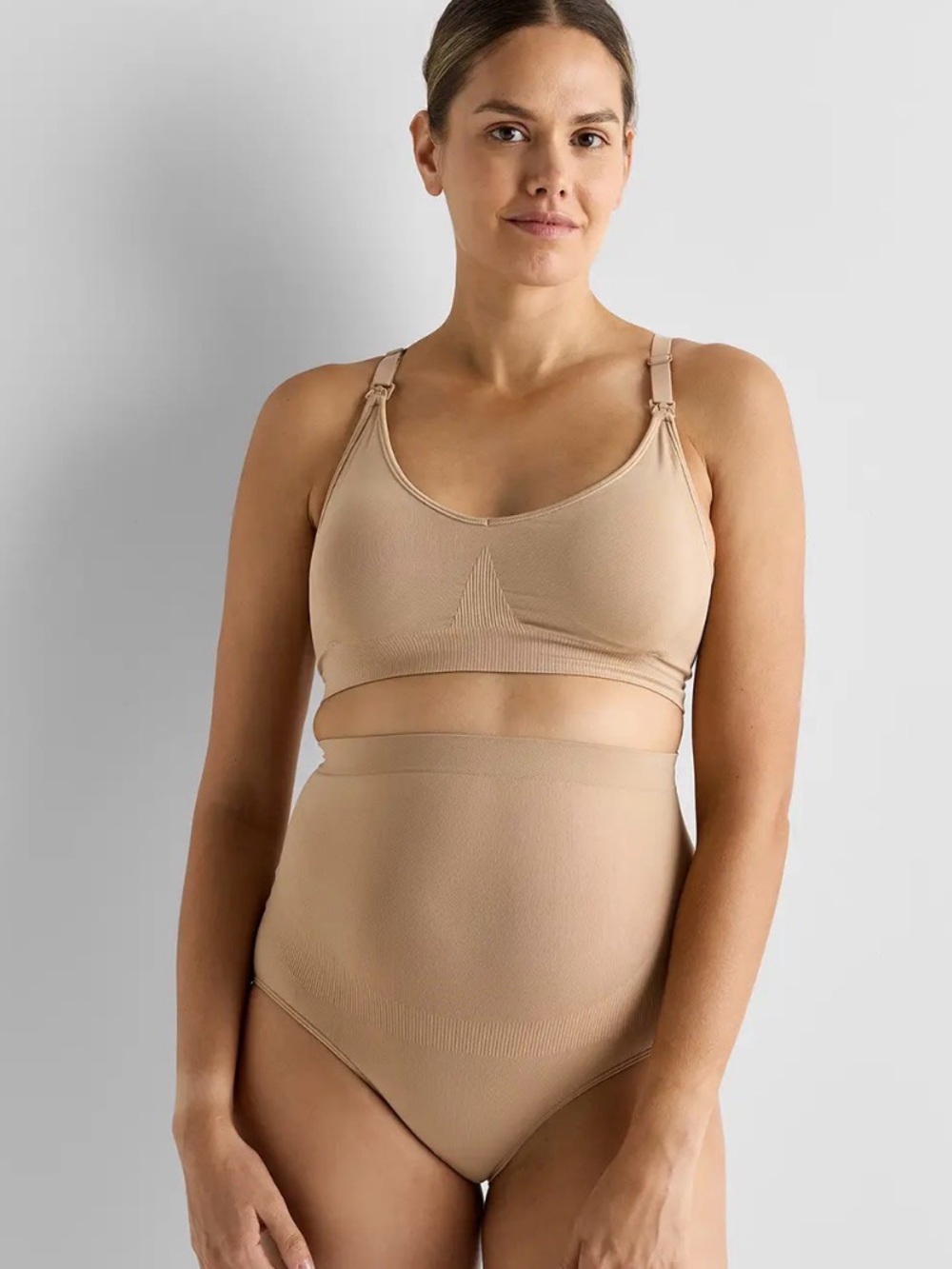 Quince Seamless Nursing Bra - Nude